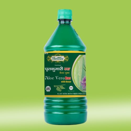 Himcure Aloe Vera Ras with Kesar | 1 Littre Pack