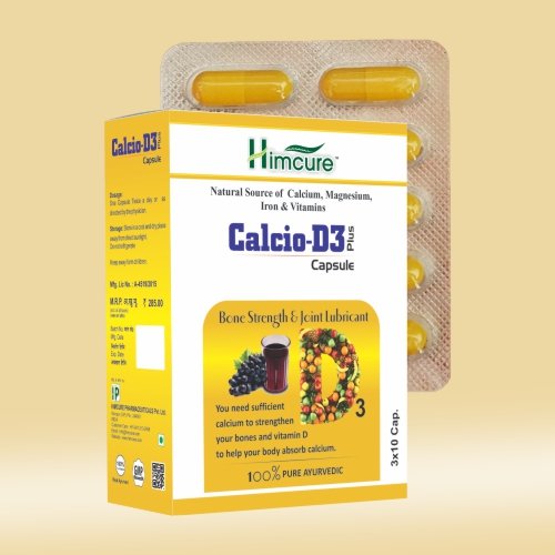 Himcure Calcio-D3 Plus Capsule | Calcium Capsule | 30 Capsule Pack