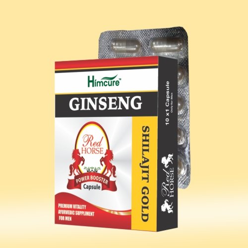 Himcure Red Horse Man Power Booster Capsule | Power Energy Booster | Only for Men | 10 Capsules Pack