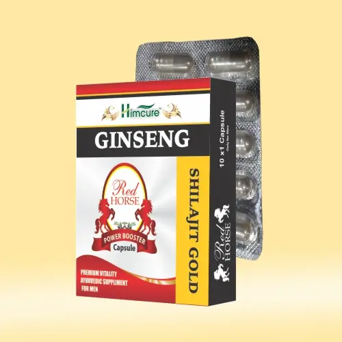 Himcure Red Horse Man Power Booster Capsule | Power Energy Booster | Only for Men | 10 Capsules Pack