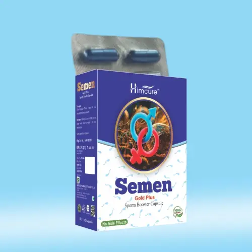 Himcure Semen Gold Capsule | Sperm Booster | Male Fertility Capsule | 30 Capsules Pack